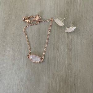 Kendra Scott bracelet and earrings